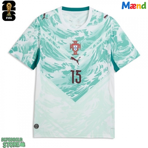 Portugal Joao Neves #15 Replika Udebanetrøje VM 2026 Kortærmet